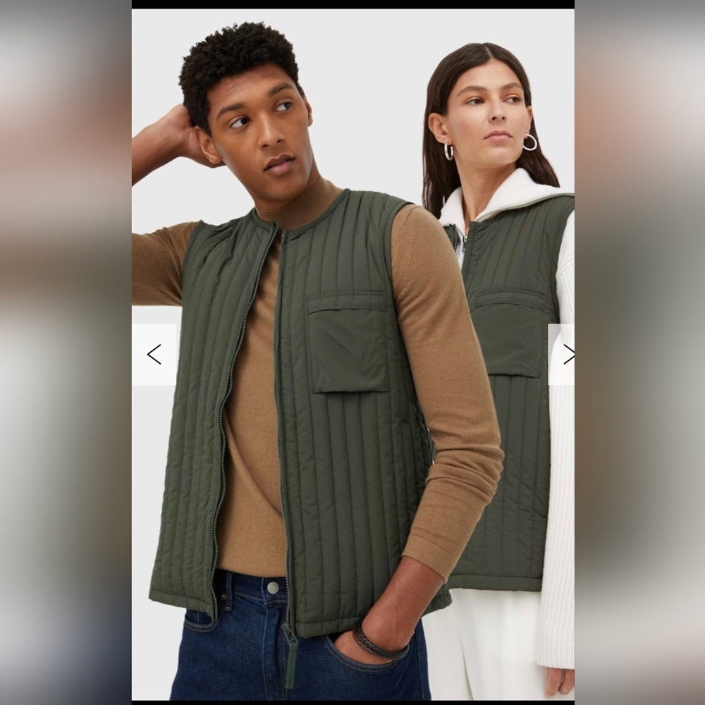 Rains Liner Vest Unisex Sz S / M Olive